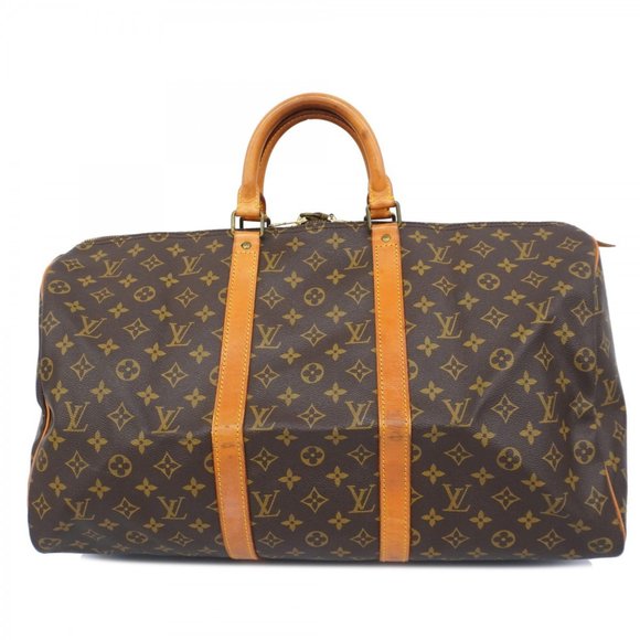 LOUIS VUITTON Handbags - Louis Vuitton Boston Bag Monogram Keepall 50 M41426 Brown Men's Women's